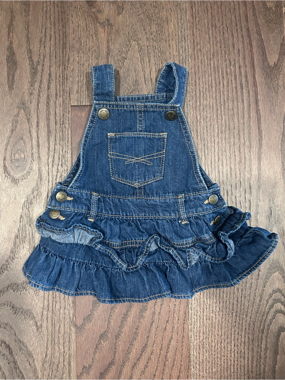 Gap Size 3-6 month Baby GIrl's Jean Denim Overall Dress